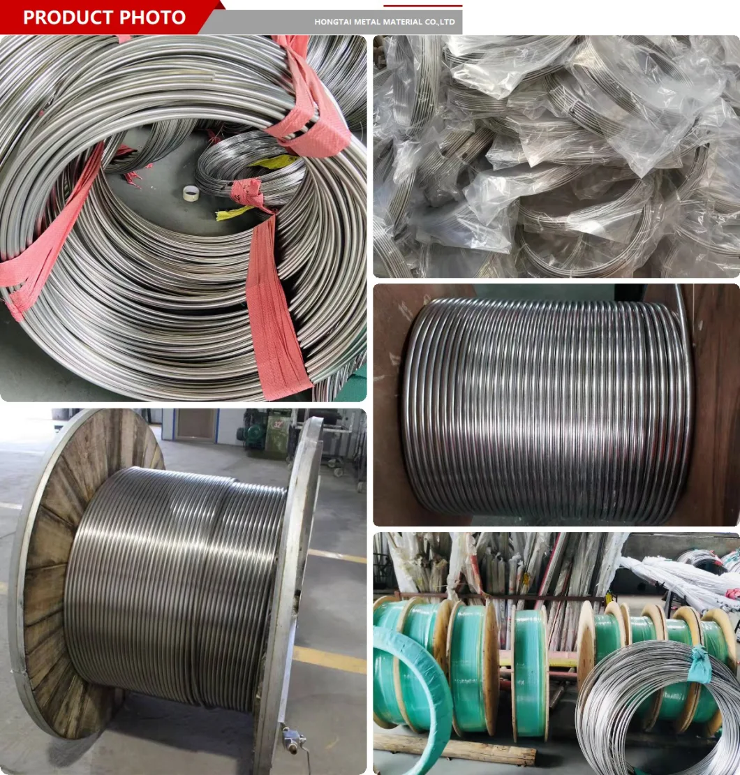 Ss Tp 304 316 321 304L 2205 2507 904L Monel Welded Seamless Spiral Heat Exchanger Stainless Steel Cooling Coil Tube/Pipe