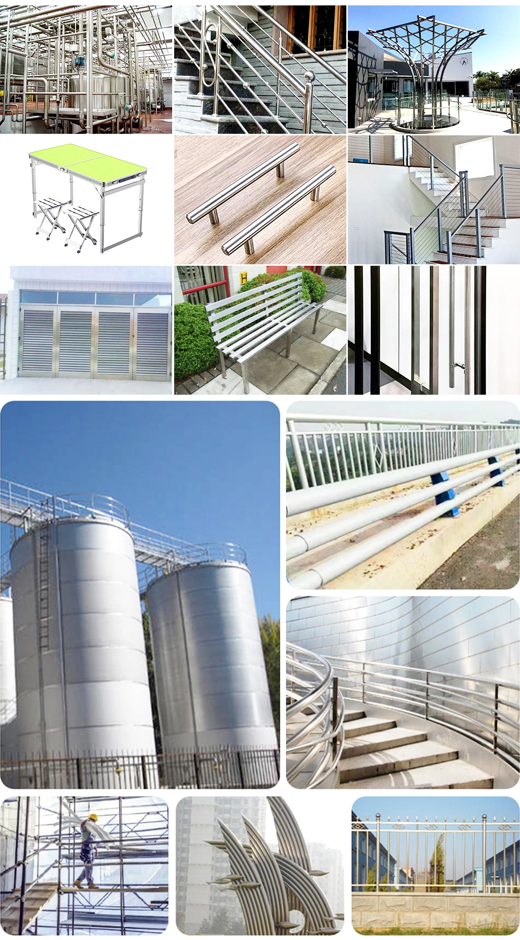 Prime Quality 201 304 316 Q235 Q345 Ss400 Stainless/Seamless/Nickel-Base Alloy/Galvanized/Welded/Alloy/Square/Round/Aluminum/Black/Carbon Steel Tube Pipe