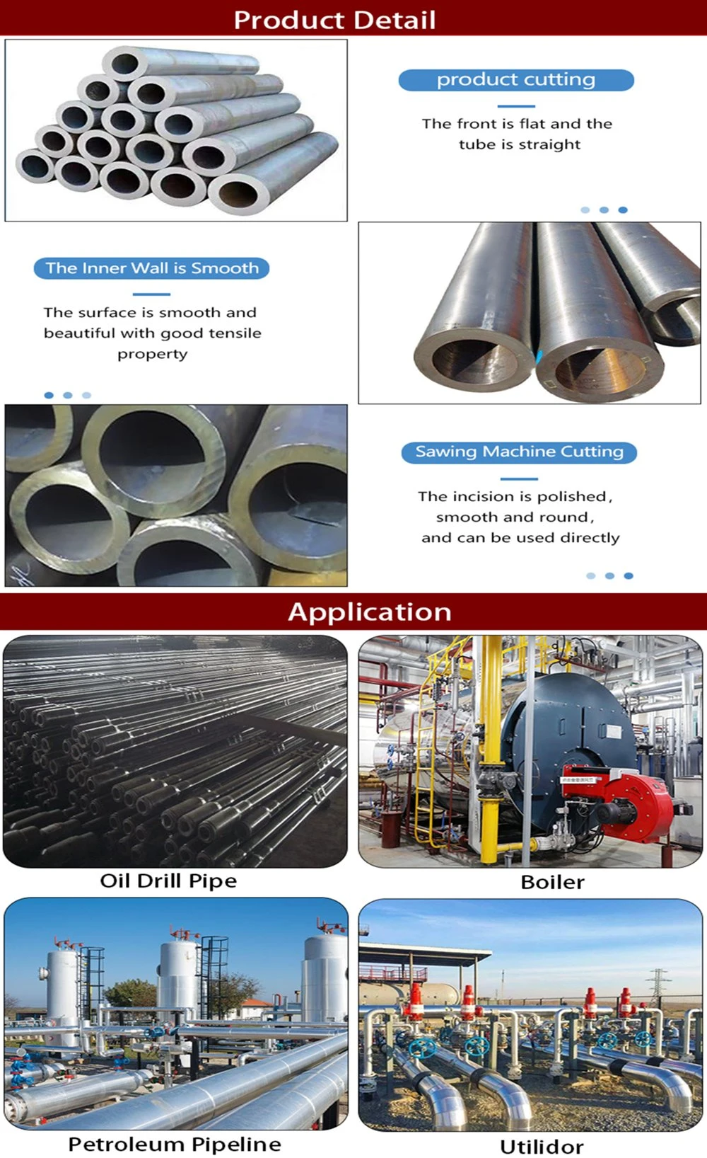 High Quality Dom Pipe Precision Pipe AISI 4130 4120 1045 Alloy Steel Tube Seamless Steel Pipe and Tube